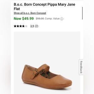 B.o.c. Born Concept Pippa Mary Jane Flats Size 9 NIB